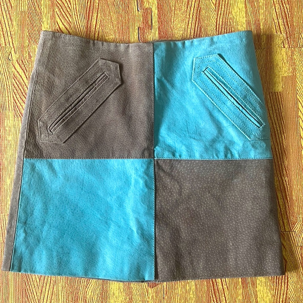 Hype Suede Skirt girls size 8 100% suede